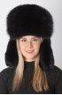 Black fox fur hat – Russian style